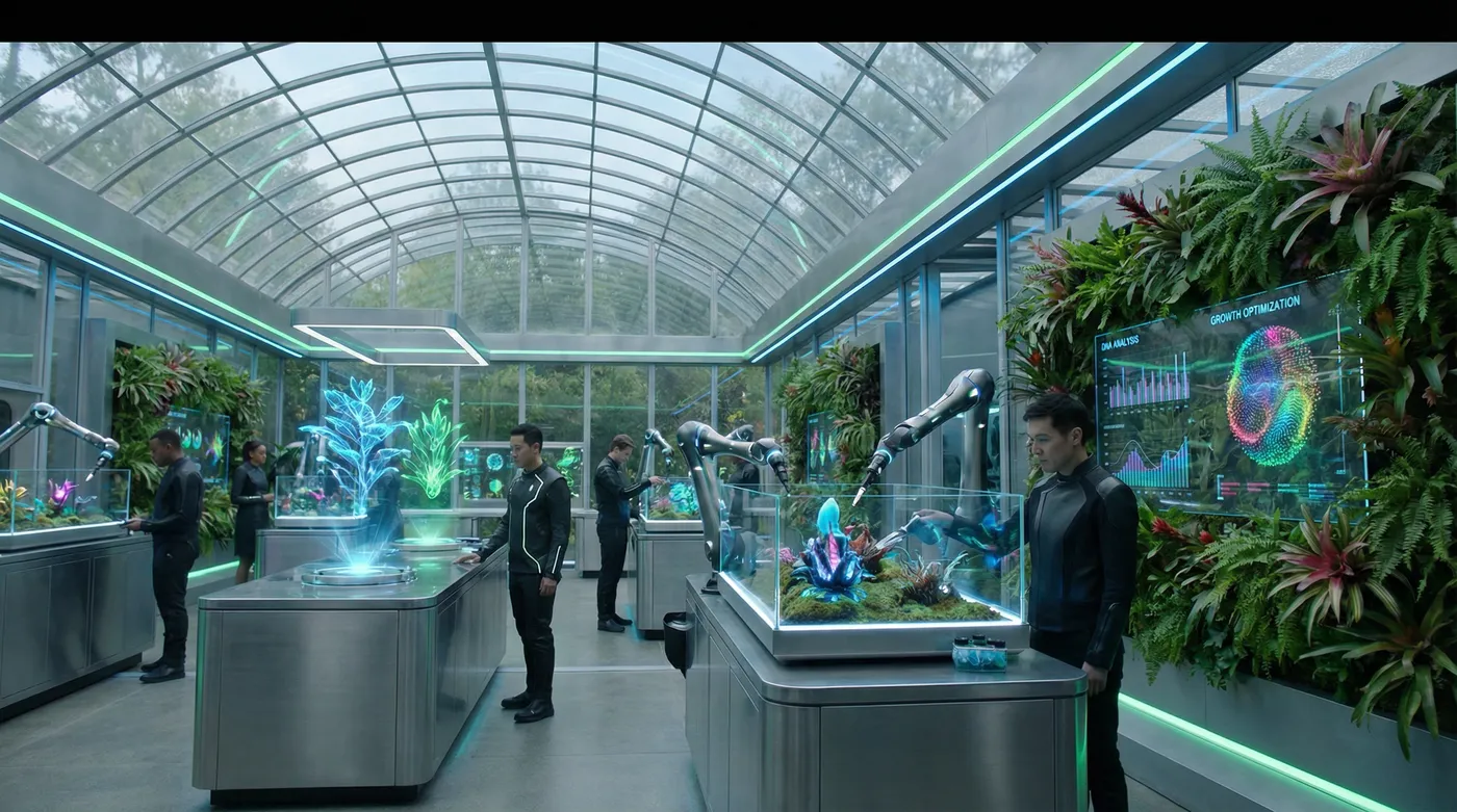 AI换脸植物视频演示